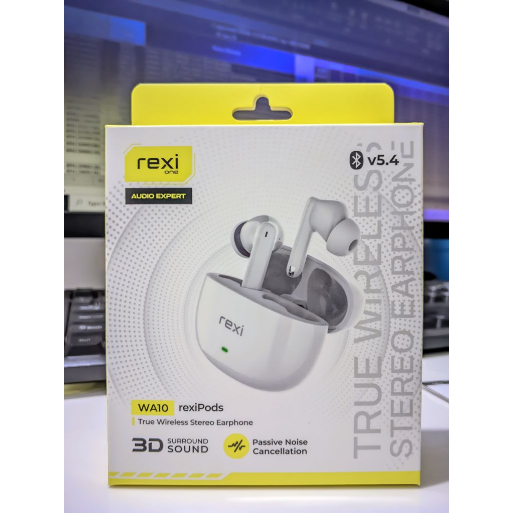 TWS Rexipods WA10 by Rexione, 3D surround sound with passive noise cancellation