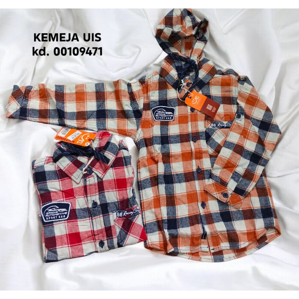KEMEJA UIS FLANEL | KEMEJA ANAK LENGAN PANJANG