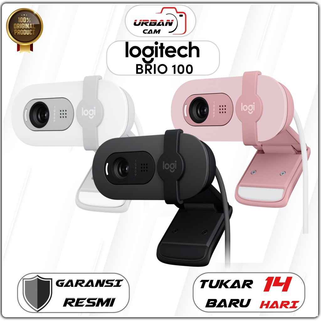 Logitech Brio 100 1080p Full HD Webcam / Logitech Brio 100 Webcam Full HD