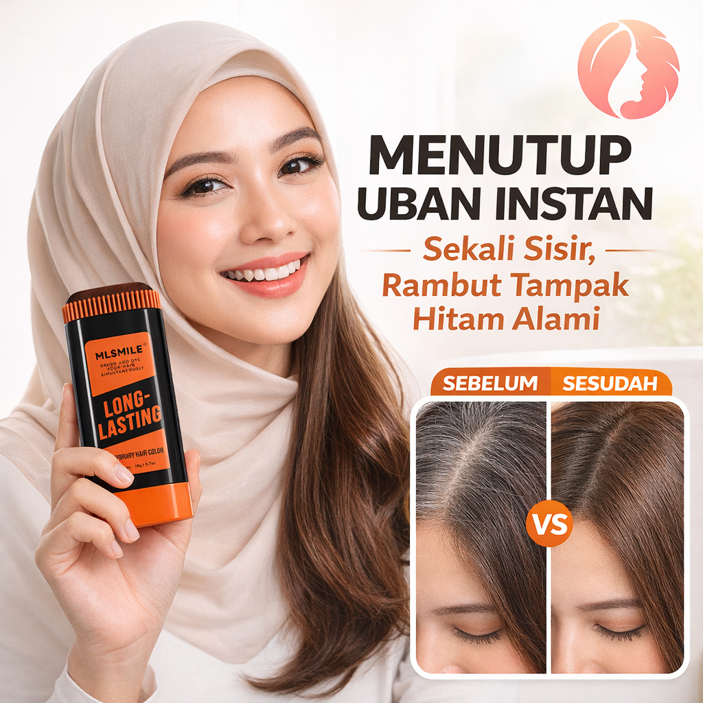 JUELREOU Sisir pewarna rambut untuk menutupi uban/Alat Ajaib untuk Menutupi Rambut Putih Pewarna Ram