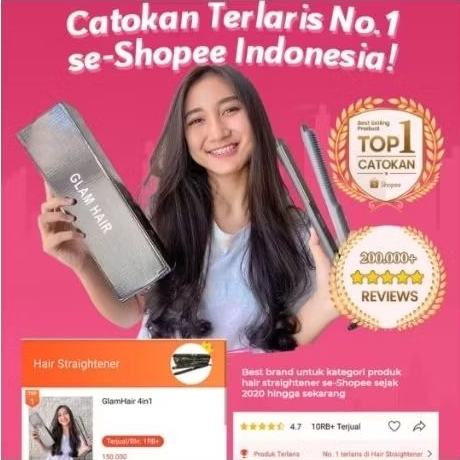 preloved catokan glam hair 4in1