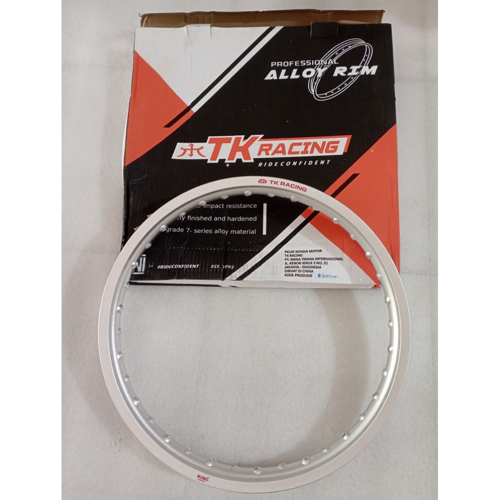 Lingkar TK 18 160 Silver Exceed Silver Jeri Veleg motor Rim Velg Jari jari Original TK Racing
