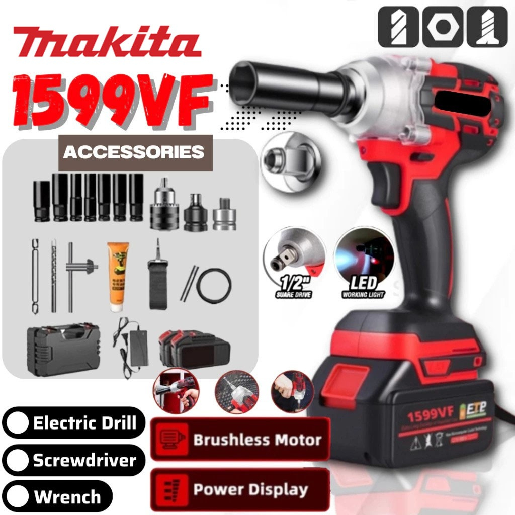 Makita Impact Wrench Cordless Impact Drill Electric Screwdriver Impact Wrench Impact Gun Impact