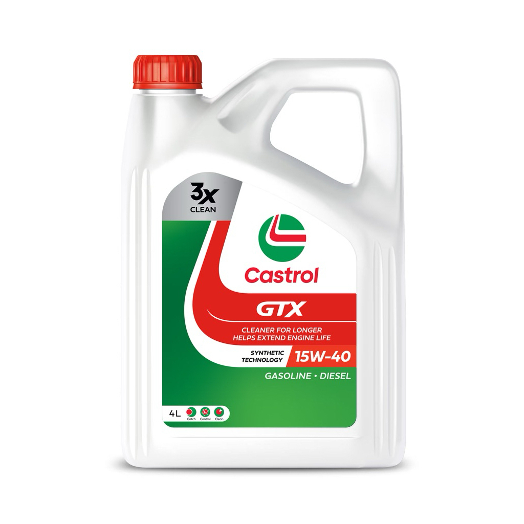 Oli Castrol GTX BENSIN & DIESEL 15W/40 | 4 Liter