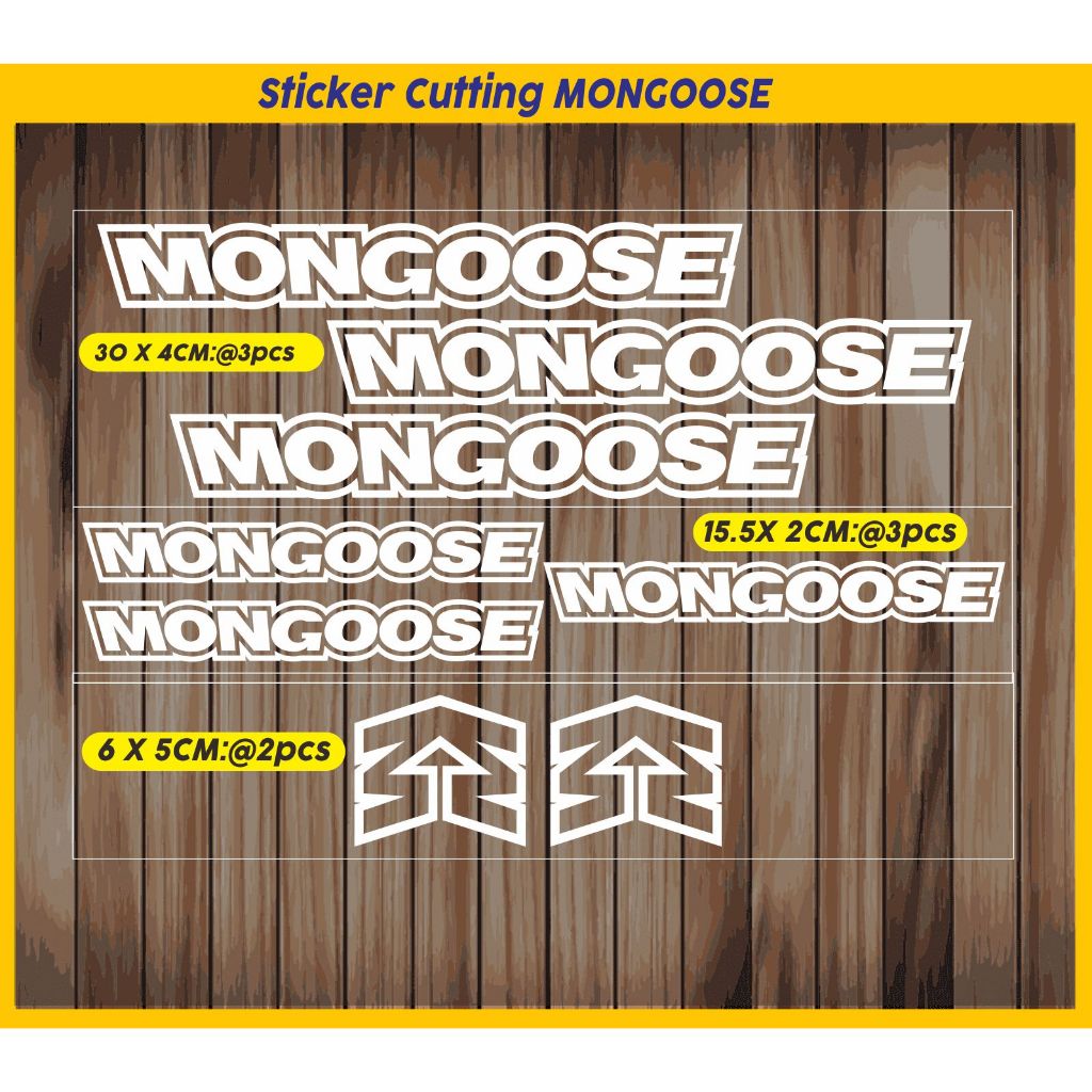 cutting sticker stiker frame mongoose