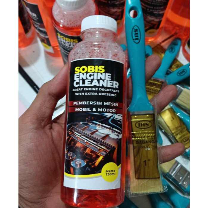 Engine Degreaser Pembersih Kerak Mesin Bagian Luar 250ml set kuas