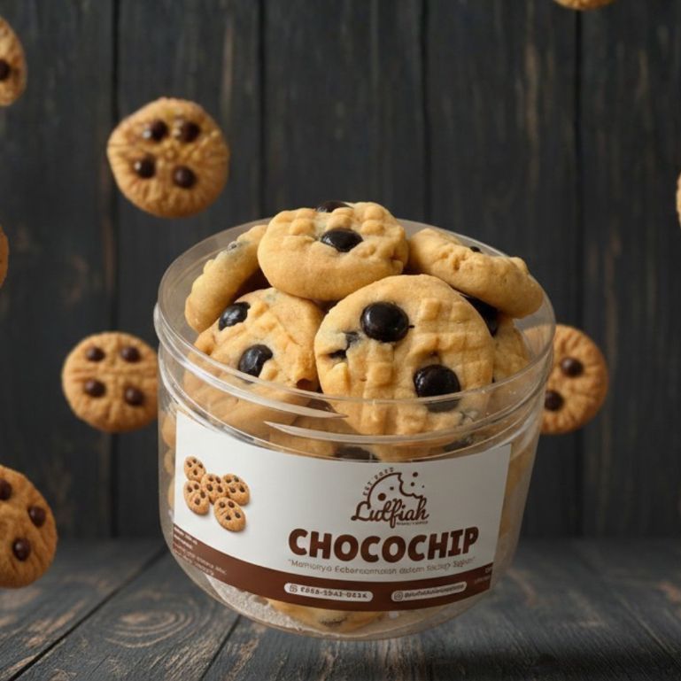 Kue Kering Chocochip Cookies Premium Lebaran - jar 300 ml