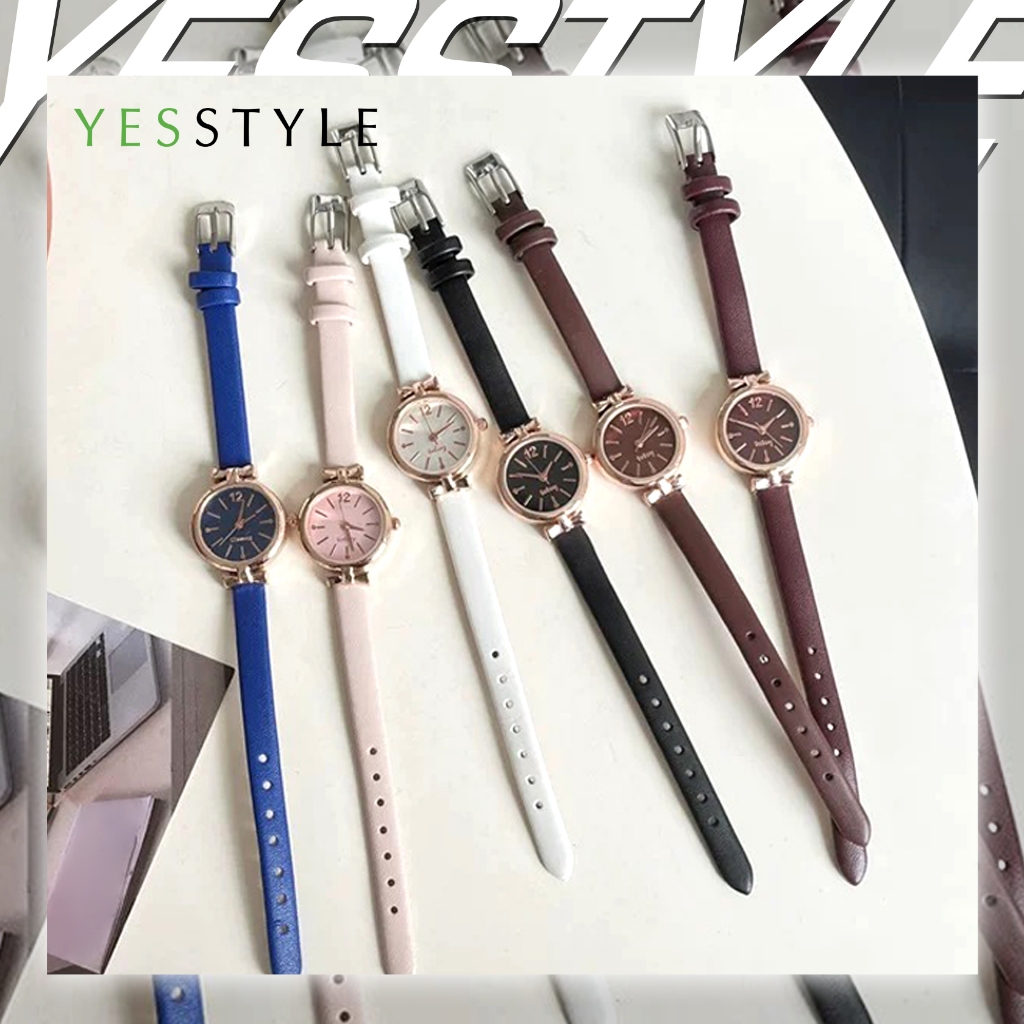 Yesstyle Jam Tangan Wanita Kecil Gaya Retro Analog Quartz Fashion Casual
