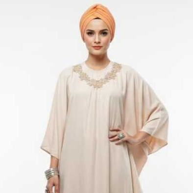 Eprise Kaftan N - SS916B Cream | Gaun Maxi Wanita Muslim | Dress Kaftan | Dress Lebaran