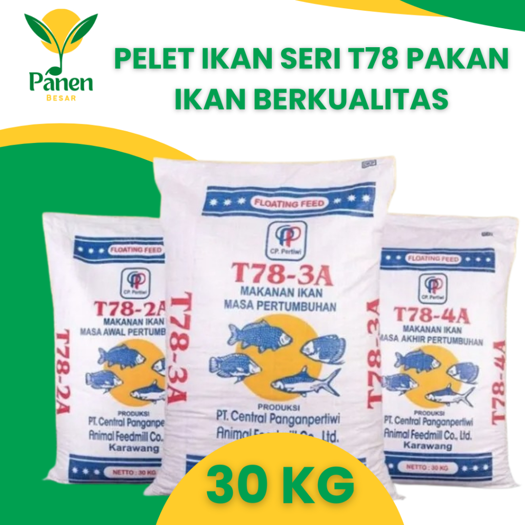 [JUAL PER KARUNG] Pakan Ikan Seri T78 30kg Pelet Ikan Berkualitas