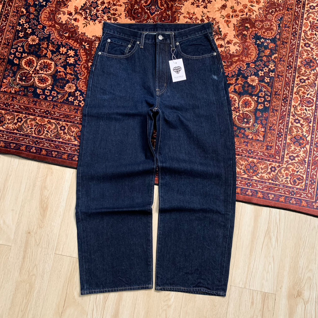 GU Uniqlo Blue Indigo Jeans Wide Fit BL856