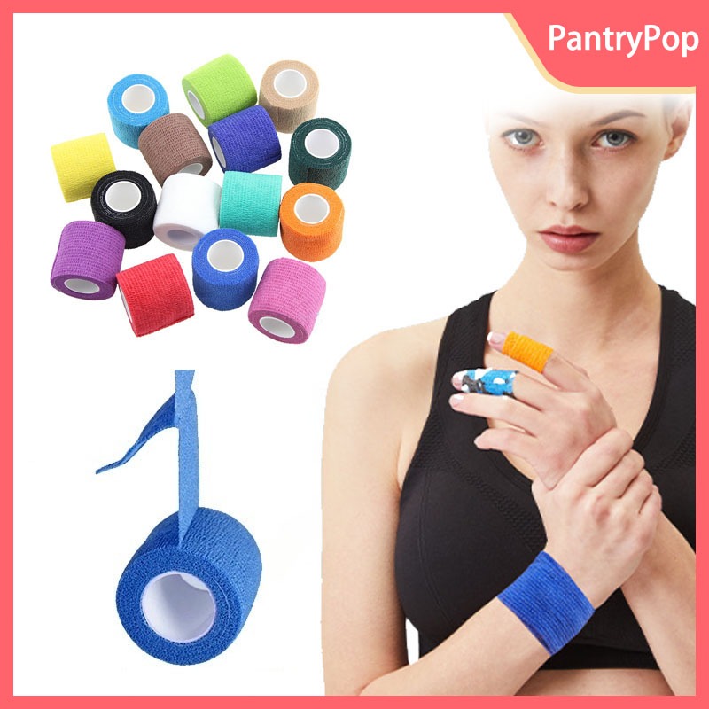 Tape Kinesio 4.5cm X 5m Multicolor / Pelindung Olah Raga / kohesive kohesif tape taping pergelangan 