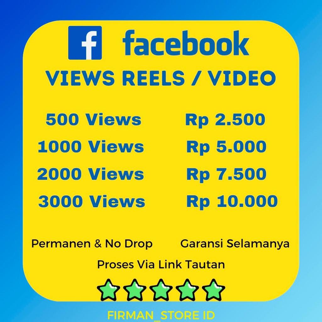 Views Fb View Facebook Views Reels FB View Video Facebook Permanen Bergaransi