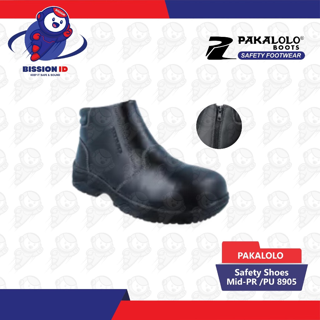 Sepatu Safety Pakalolo 8905 - Mid Resleting ,SNI Impact Resistant
