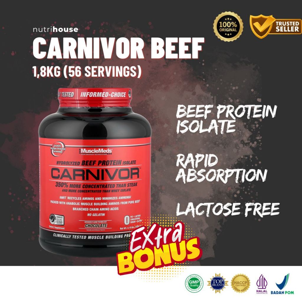 Musclemeds Carnivor Beef Protein 4lb Isolate Beef Protein