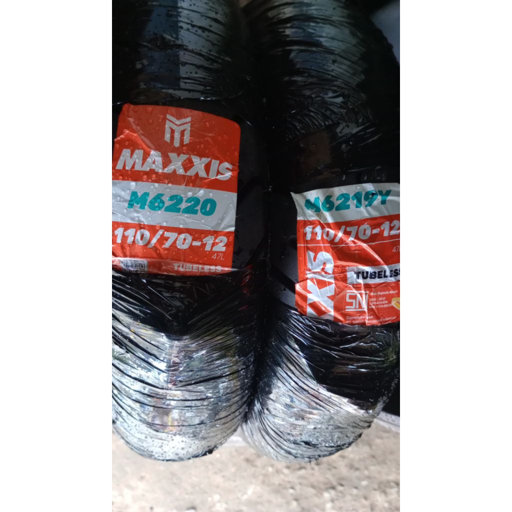 BAN MAXXIS UKURAN 100/70 UNTUK RING 12 , FAZZIO , BEAT , GENIO , SCOPY 1 DEPAN/BELAKANG