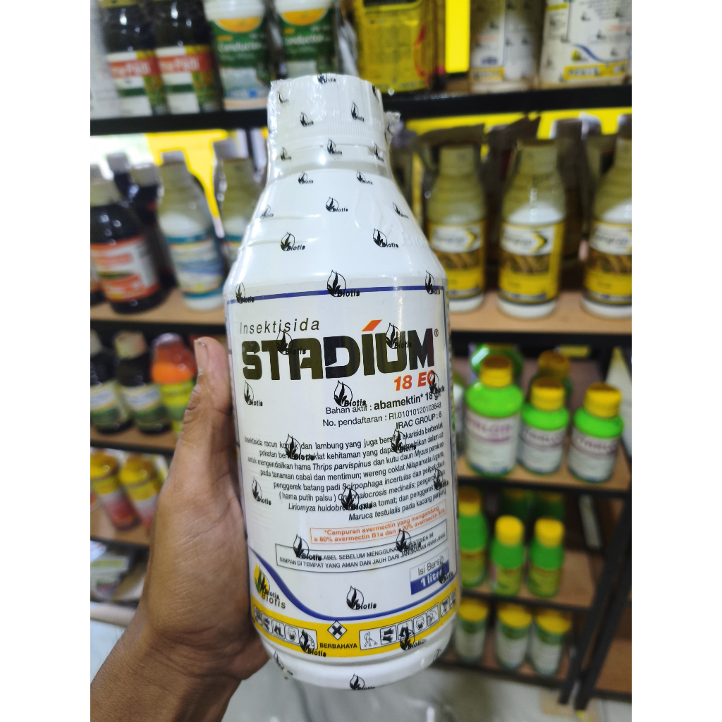 Insektisida STADIUM 18 EC 1 Liter - Abamektin 18g/l, Kontak-Lambung Sistemik, Pengendalian Hama Luas