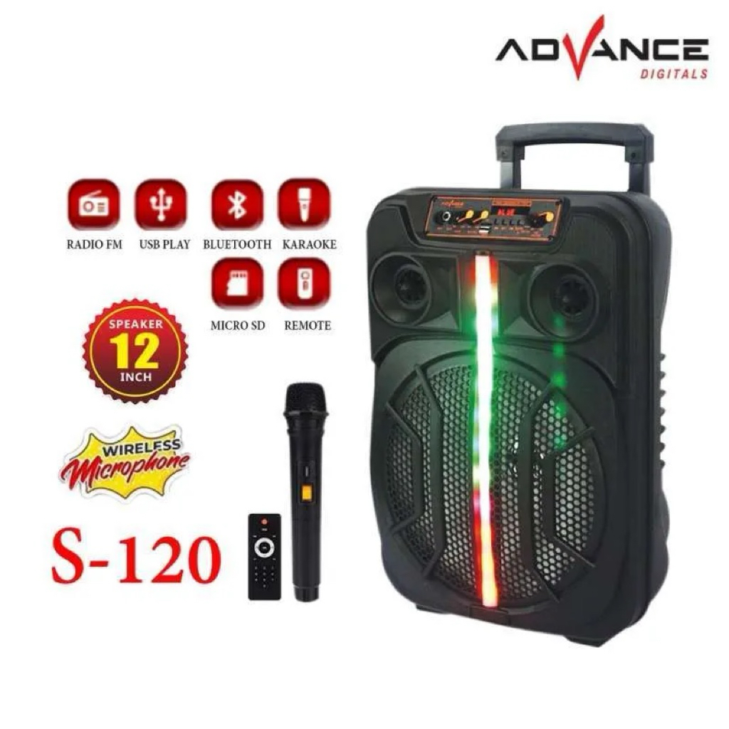Speaker Advance 12 Inch 2 Mic