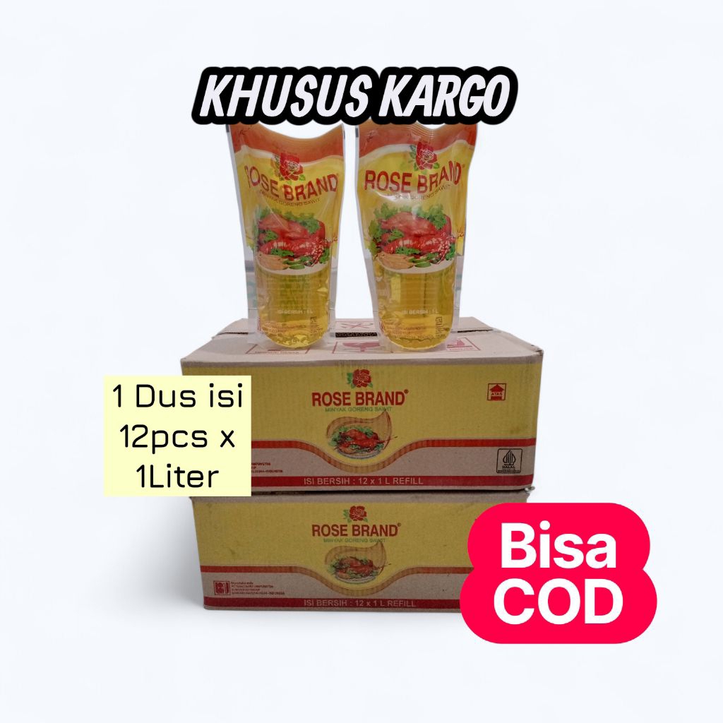 1 Dus Minyak Goreng Rose Brand 1 Liter
