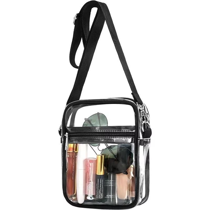 Tas Selempang pria Bahu Transparan Unisex multifungsi Transparan Mika Pvc - Tas Selempang Viral