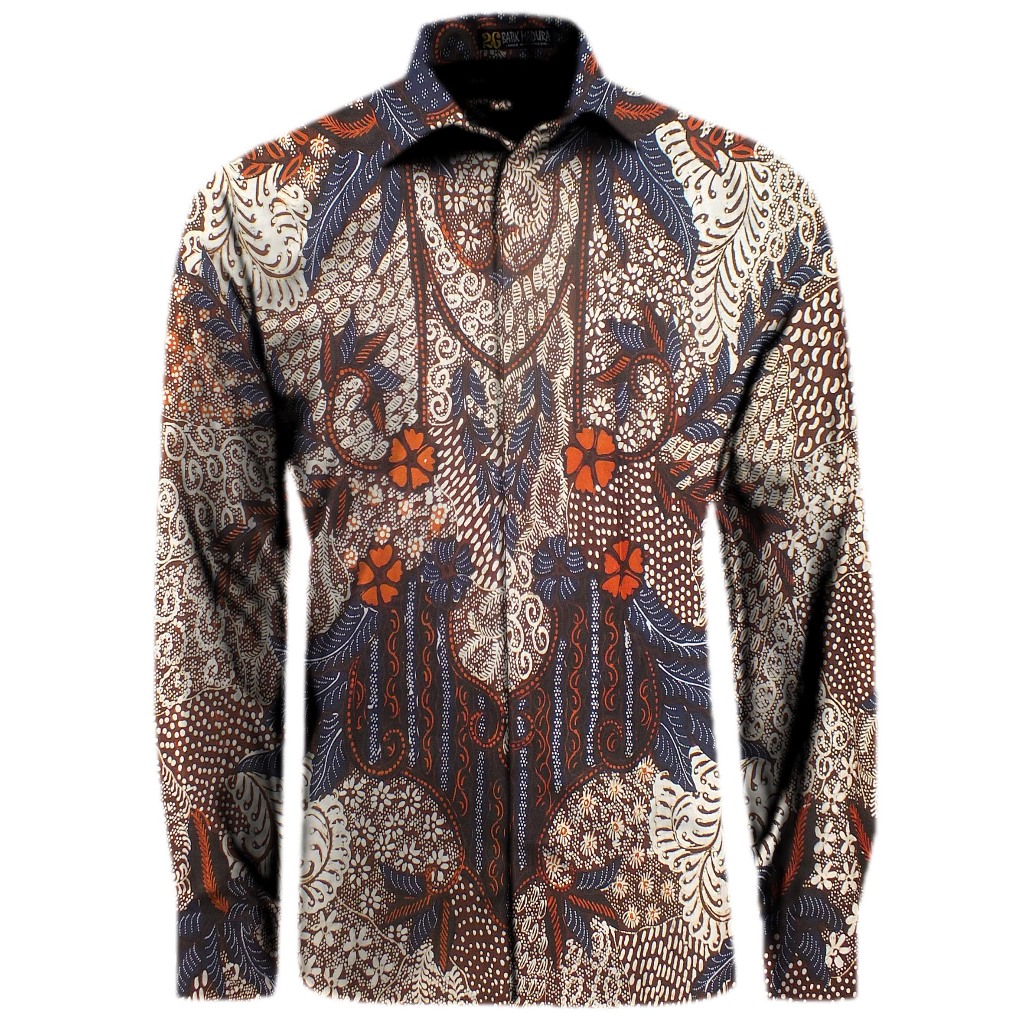 Kemeja Batik Tulis Madura Hem Batik Pria Lengan Panjang FP303