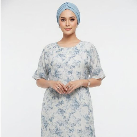 Eprise Kaftan N - CP1538B BLUE | Gaun Maxi Wanita Muslim | Dress Kaftan | Dress Lebaran