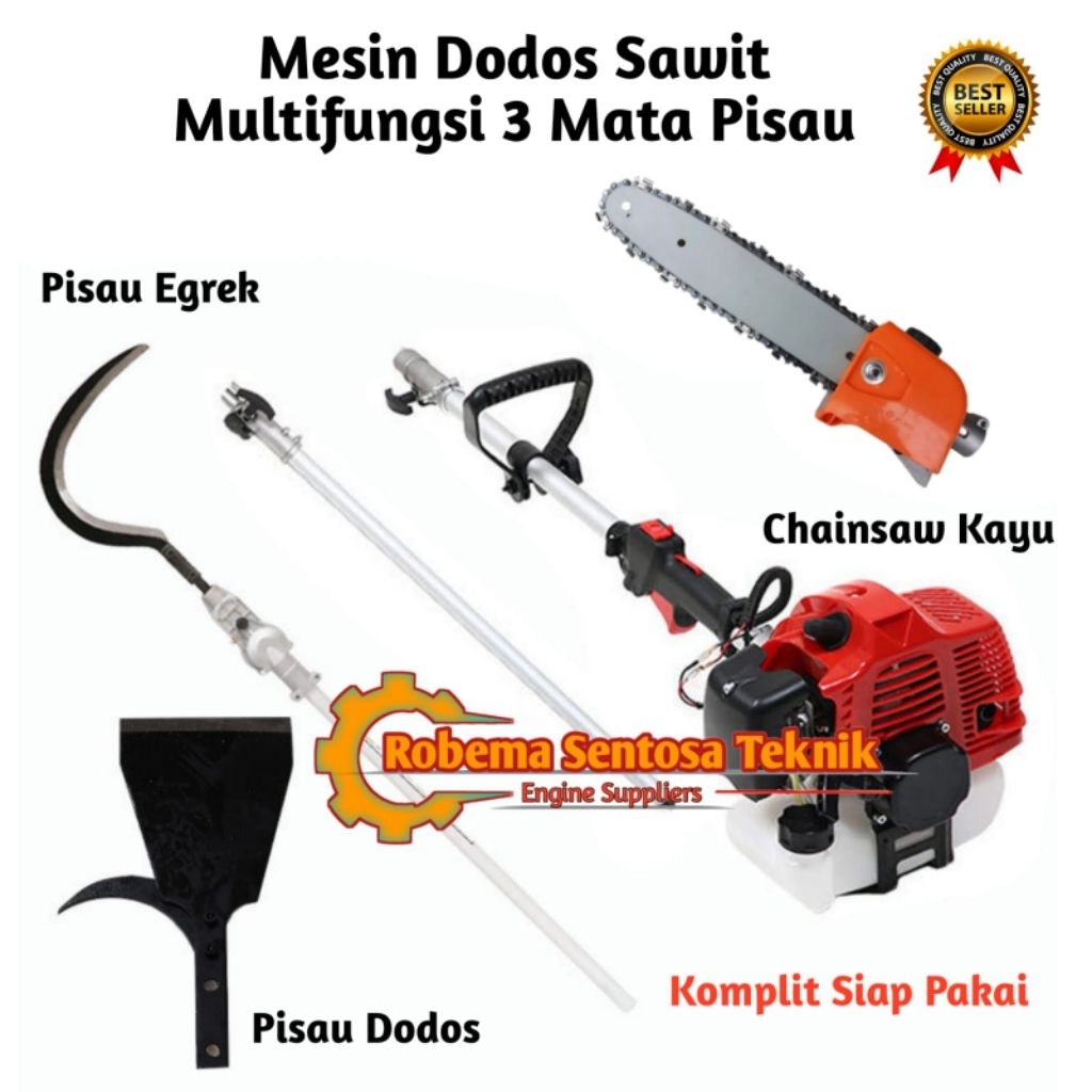 Egrek Sawit Palm Mesin Dodos Panen Sawit Multifungsi | 3 Jenis Mata Pisau