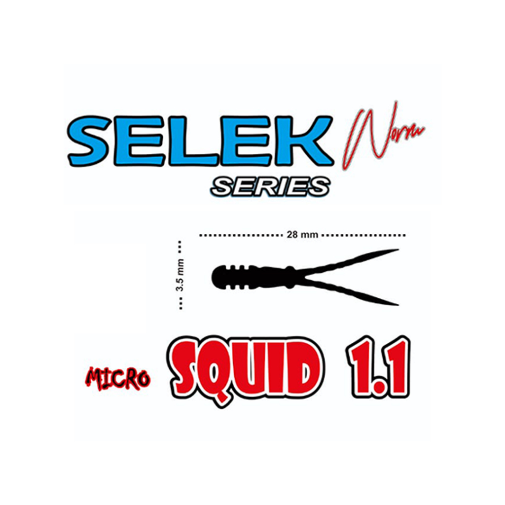 SELEK SERIES Softlure Killer MICRO SQUID 1.1 GLOW umpan mancing casting ekonomis