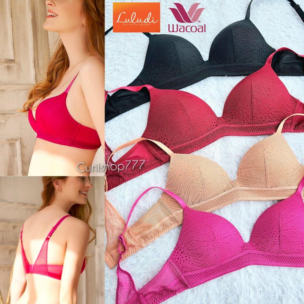 LULUDI by WACOAL BRA FEEL FREE TANPA KAWAT 32b 34b 34c 36b 36c BH LACE LB 4816 NON WIRE WIRELESS BH 