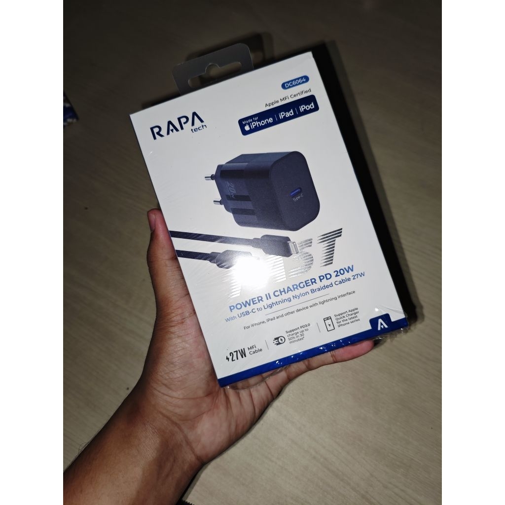 Rapatech Mfi Charger Iphone