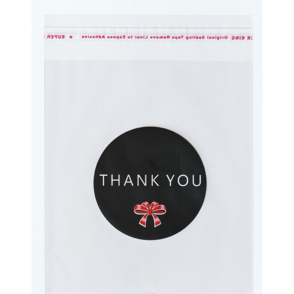 PLASTIK OPP ROTI MOTIF THANK YOU 13x15/10x10/7x7