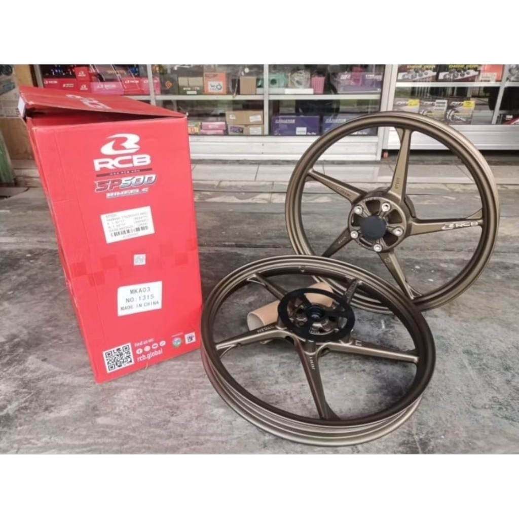 Velg RCB Ori100% SP500 Palang 5 Mx King 160 185 ring 17 Black Bronze White hitam putih velk velek mx