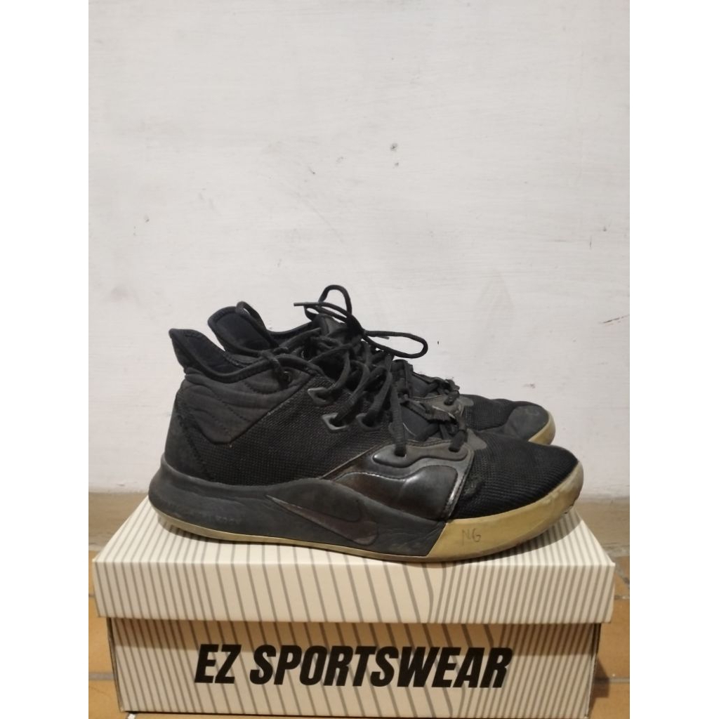 Sepatu nike pg 3 "black iresdencent" sepatu basket sneakers second original