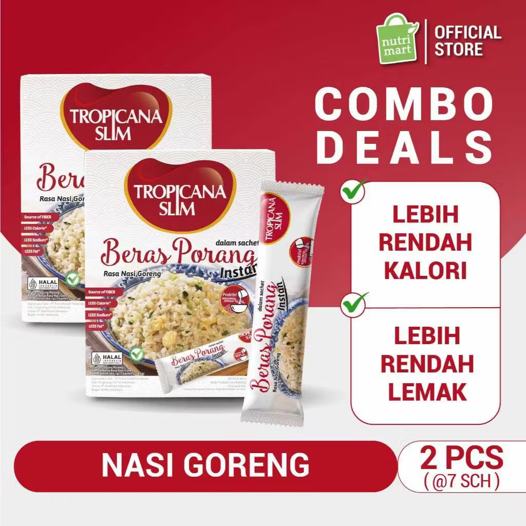 Tropicanaslim beras porang nasi goreng