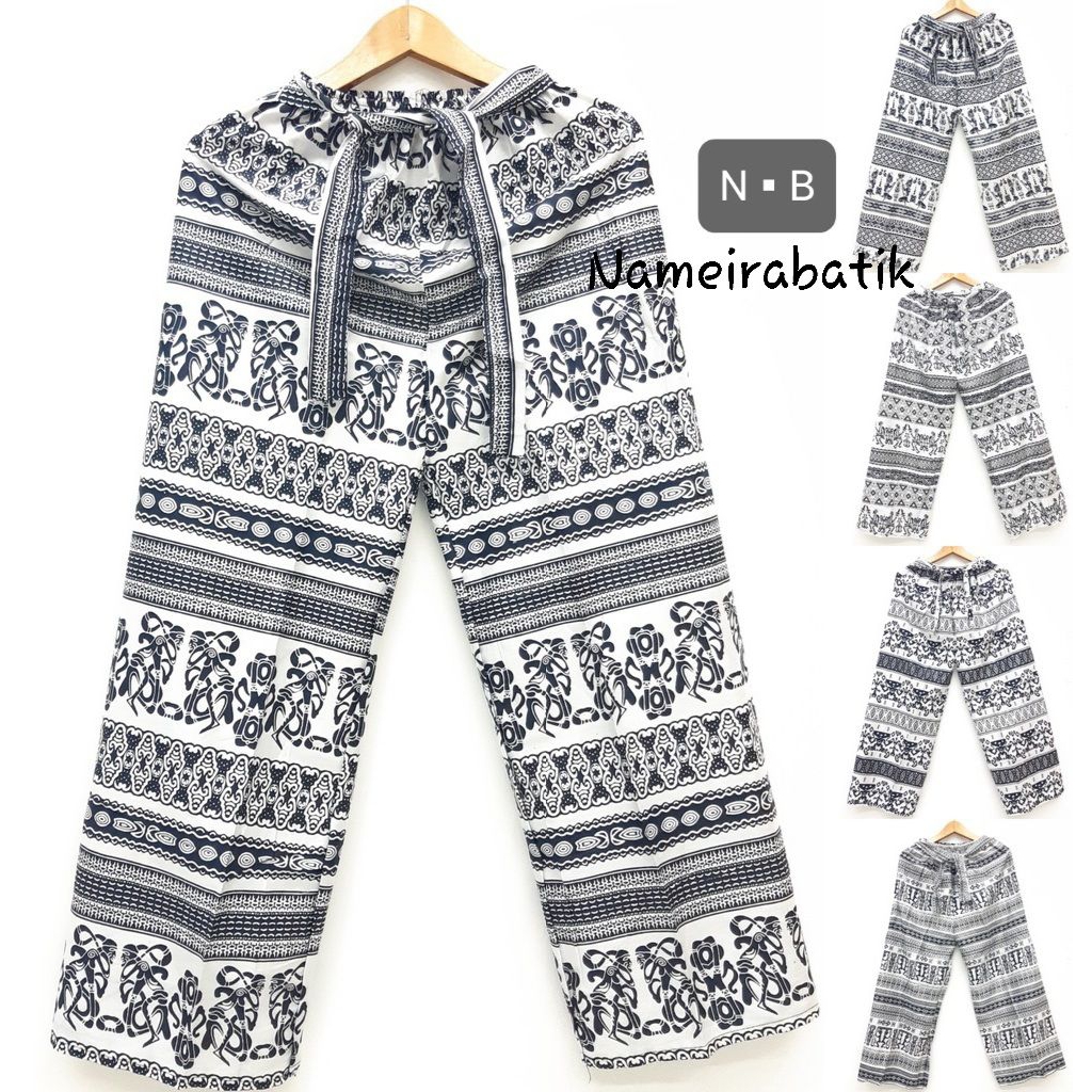 Celana Panjang Kulot Batik Asmat Wanita/Pria