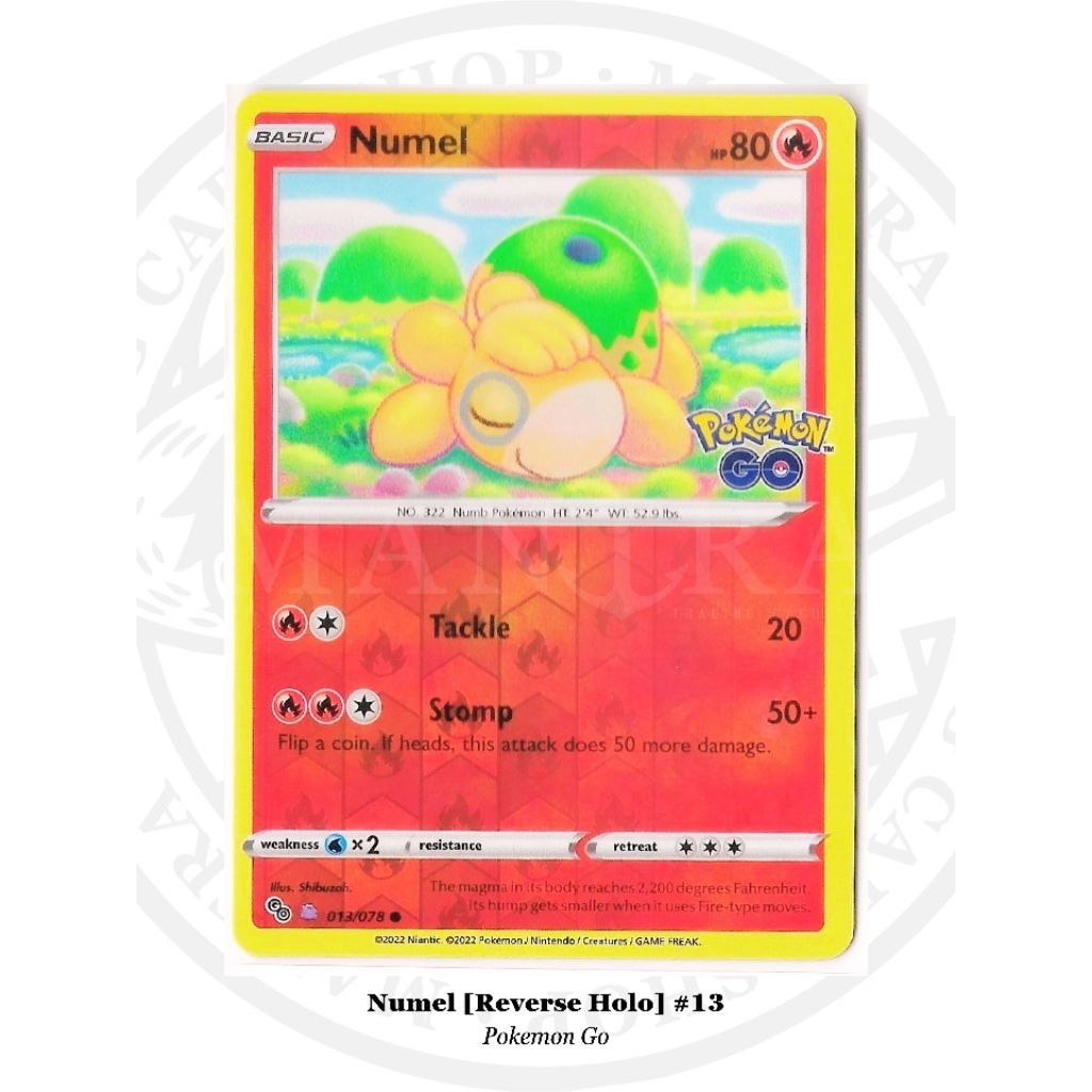 2022 POKEMON GO| [DITTO]Numel-Reverse Foil English