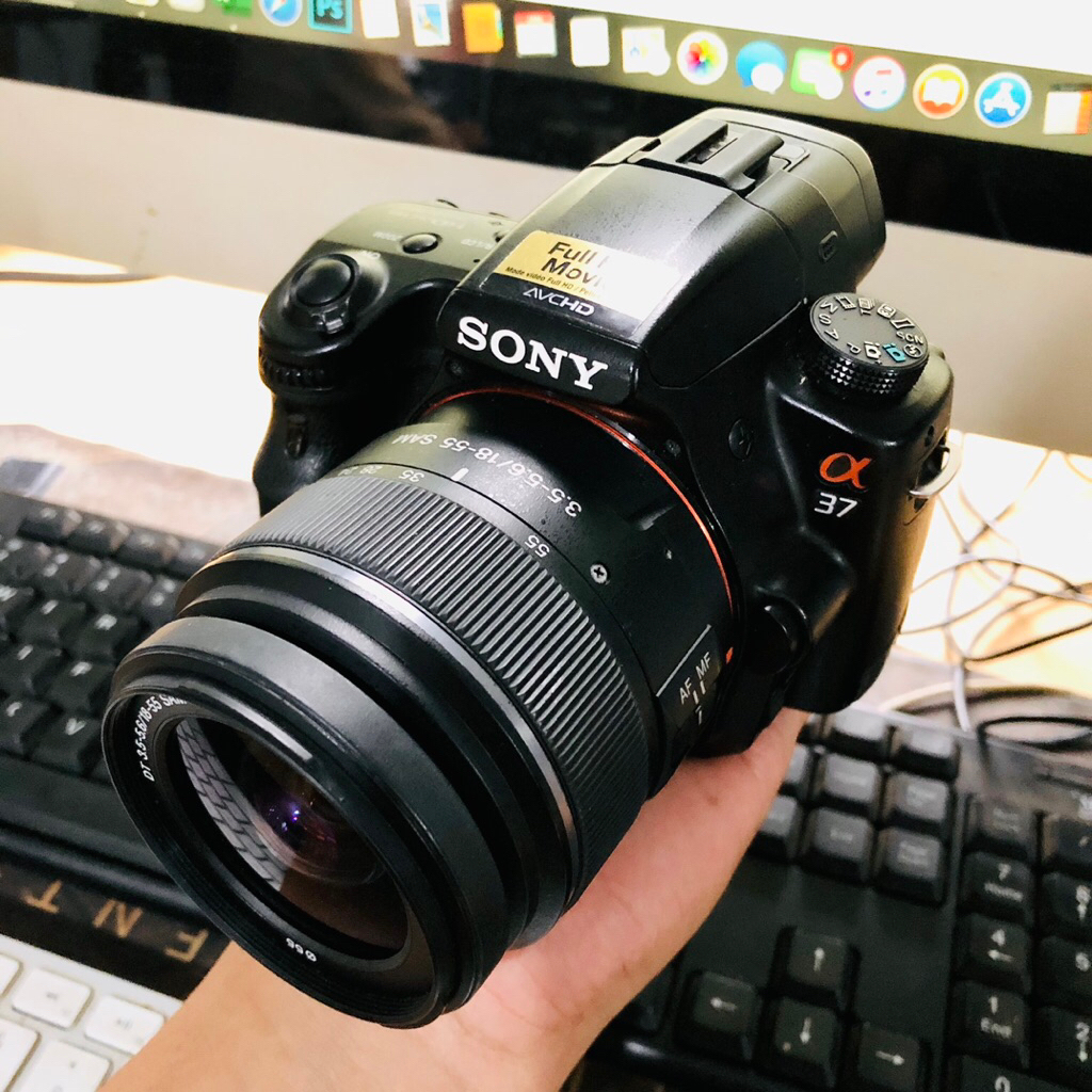 SONY A37 Lensa Kit 18-55mm SAM Kamera DSLR - Obscura Camera