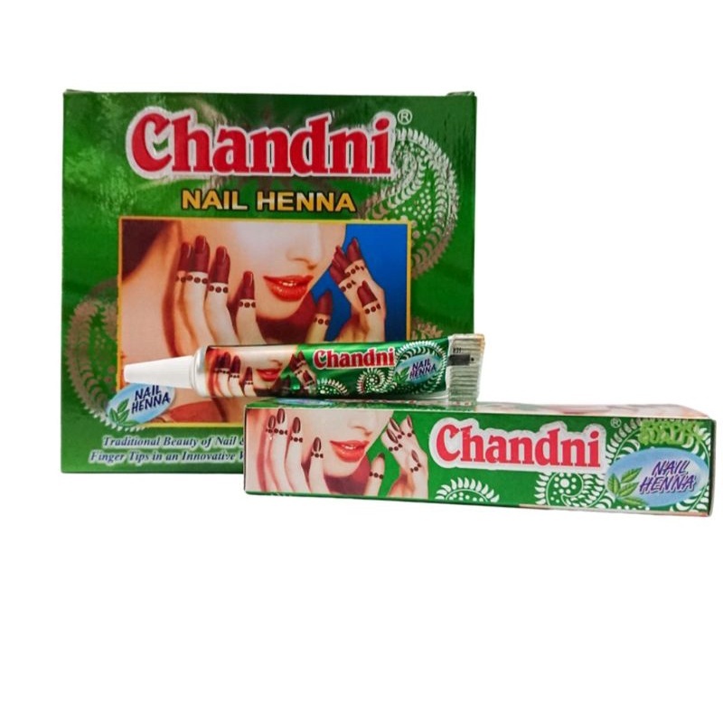 Henna Kuku Chandini Nail Henna - Warna Maroon, Alami, Mudah Digunakan
