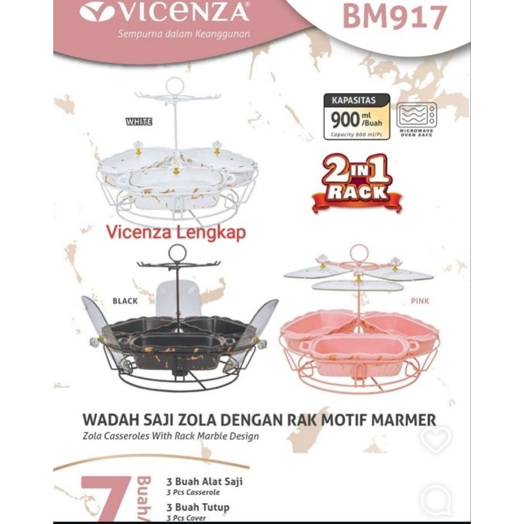 Prasmanan Set Vicenza Zola Marmer BM917