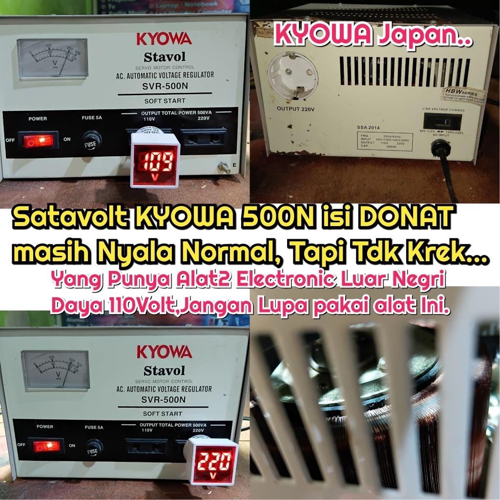 Stavolt KYOWA japan 500N.second Nyala Tapi Tidak Krekk...