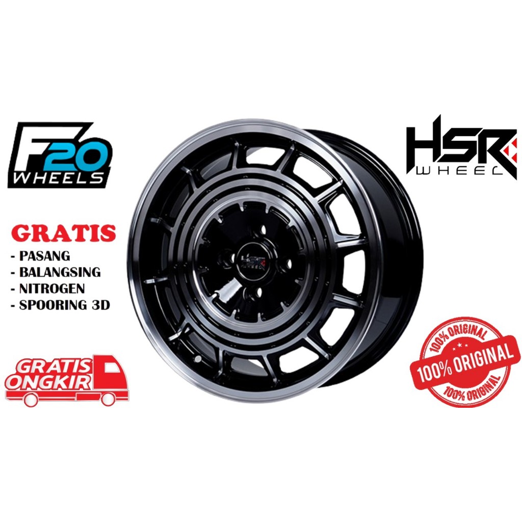 PROMO VELG HSR R16 LUBANG 4X100 TYPE HSR RTR TERBARU