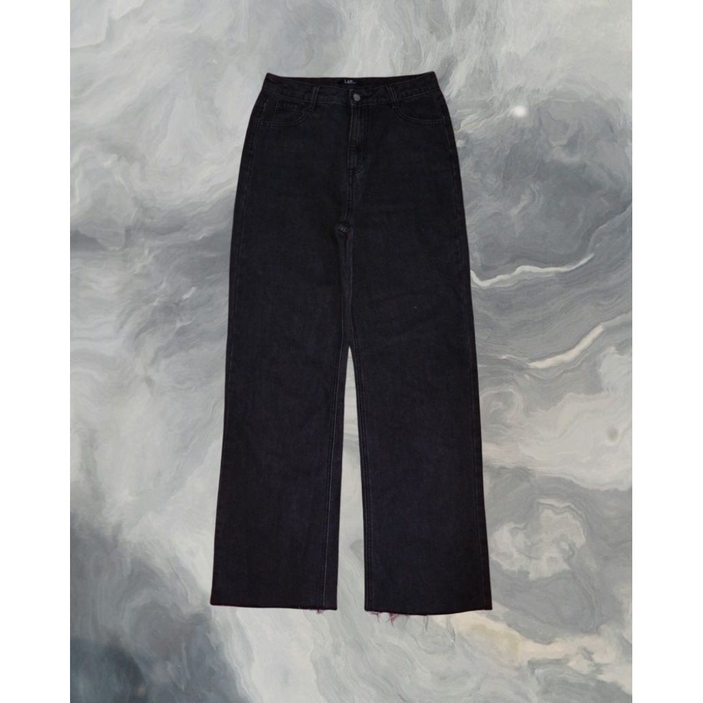 Celana Baggy Loose Grey Jeans Gombrong LAP 'Los Angeles Project'