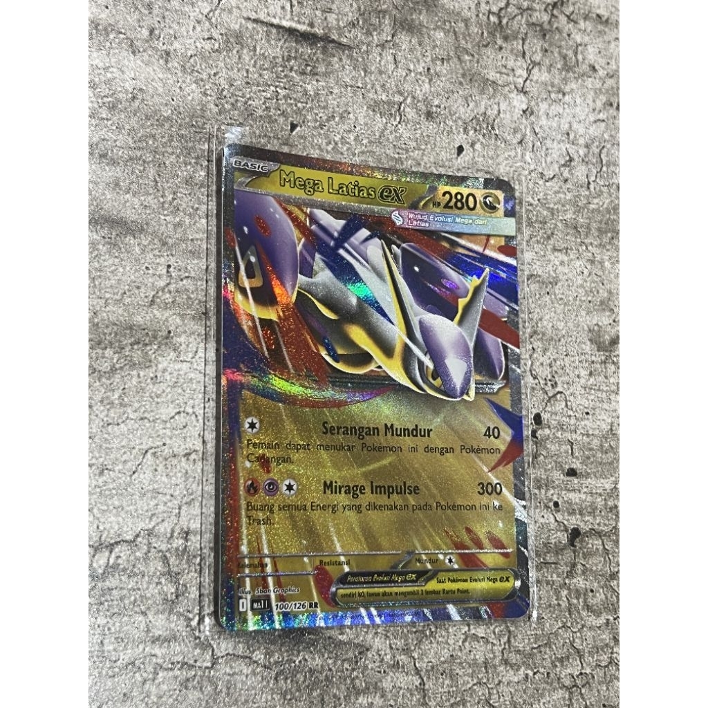 Mega Latias EX MA1 100/126 RR Evolusi Mega Pokemon TCG Indonesia