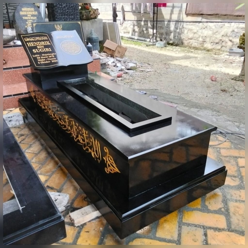 Kijing Makam Granit Hitam Asli Batu Alam Kwalitas Terbaik
