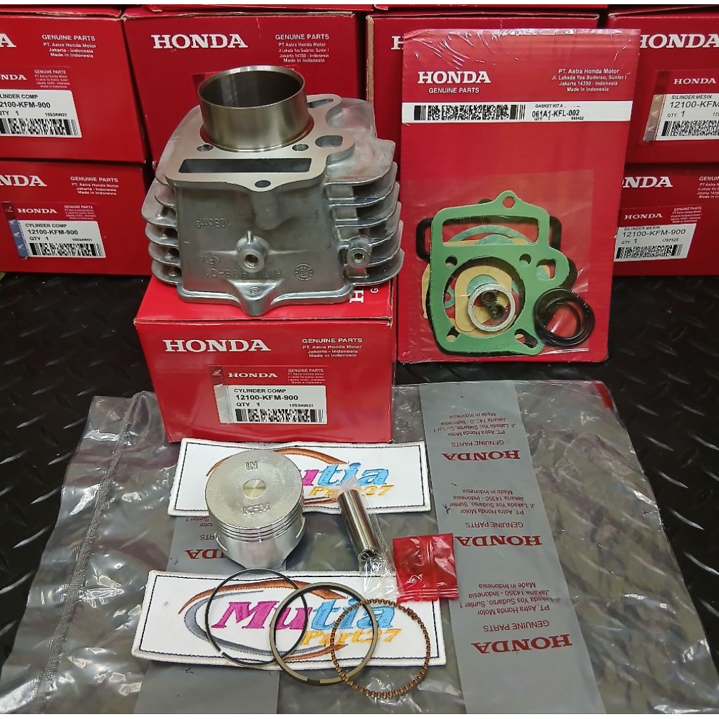 Blok Seher Legenda Supra fit new lama Revo 100cc Supra fit new Blok Seher Komplit Paking KFM