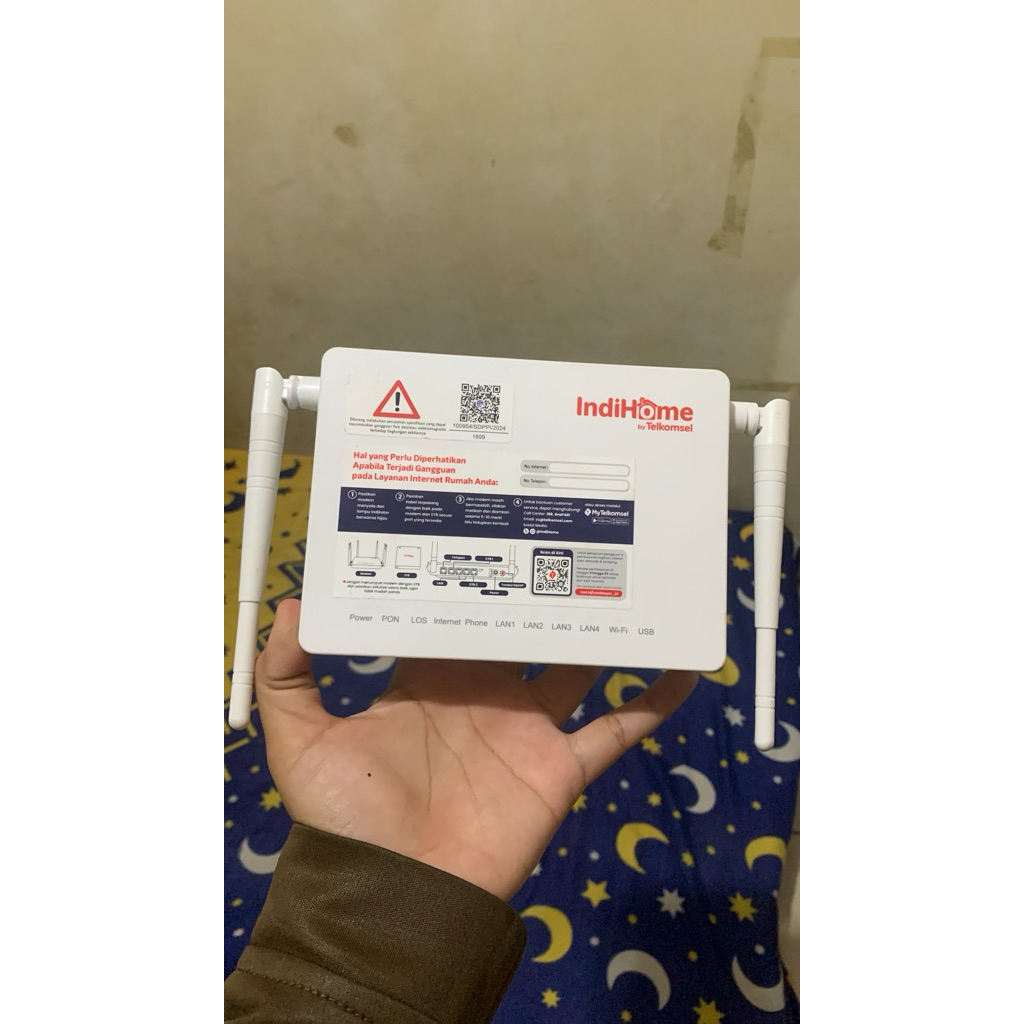 ZTE F672Y PORT BIRU & HIJAU F679D