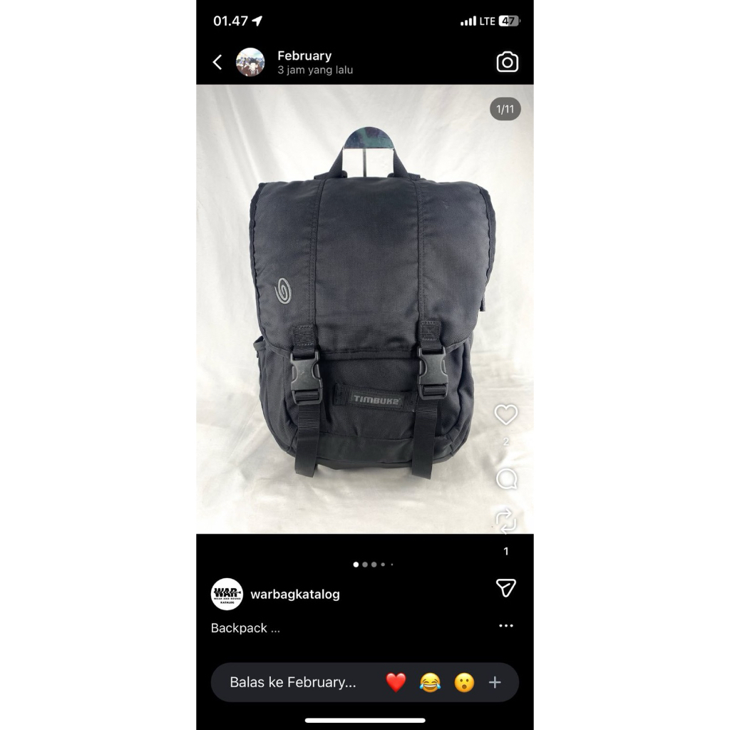 Pesanan Backpack Timbuk2