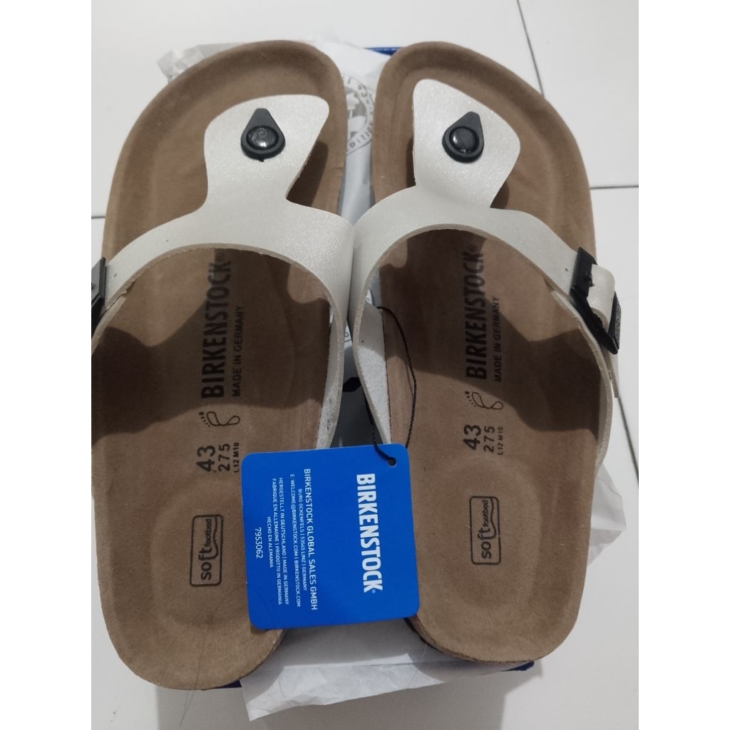 Ready BIRKENSTOCK Gizeh Man Silver
