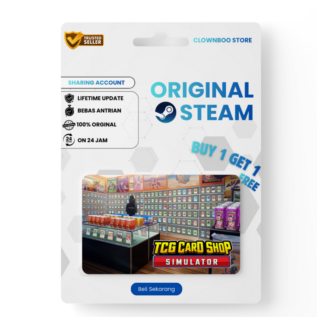 TCG Card Shop Simulator - Original Steam Game Laptop PC - Game Simulator - Bonus Game
