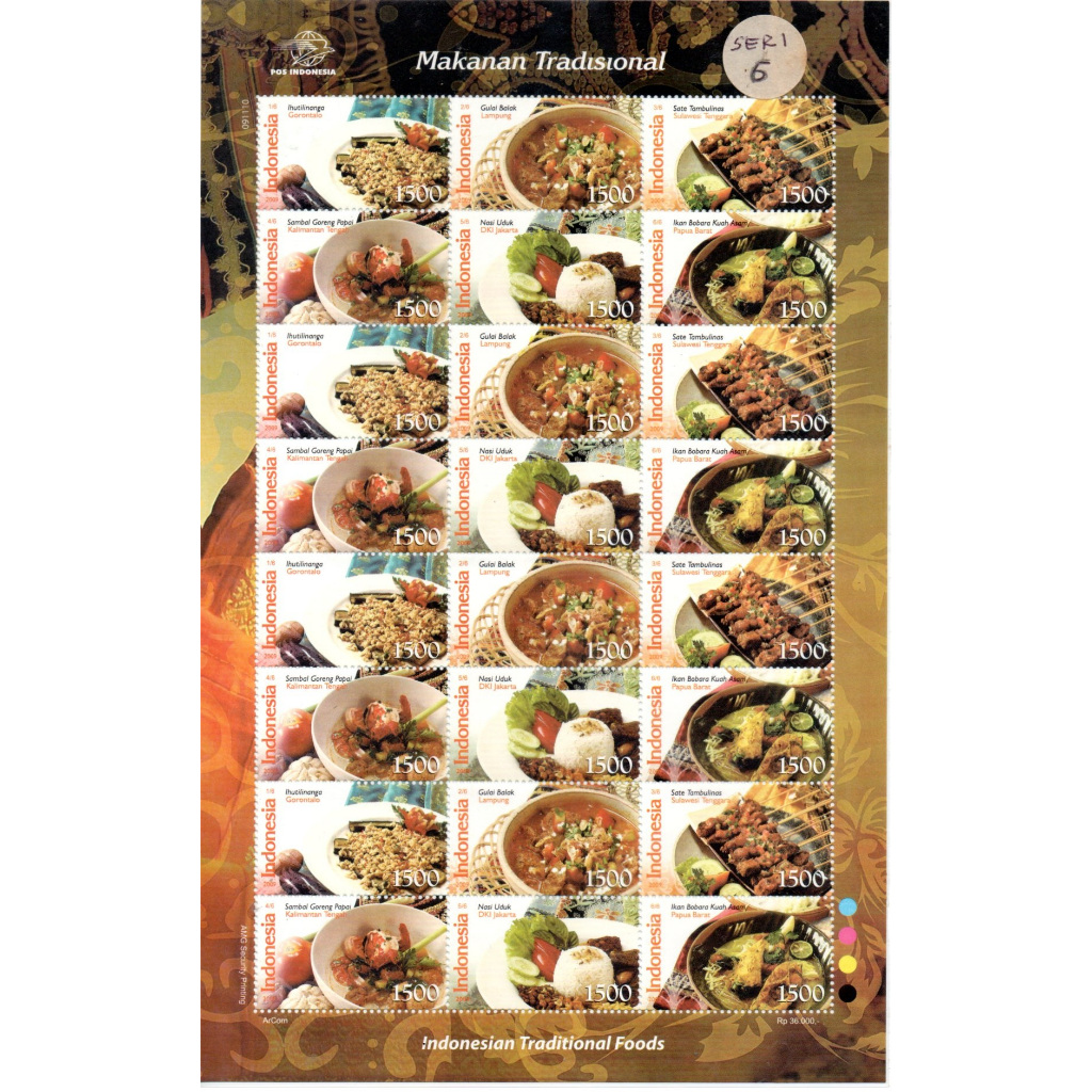 Prangko Indonesia - Prangko Seri Makanan 6 MS66 2009